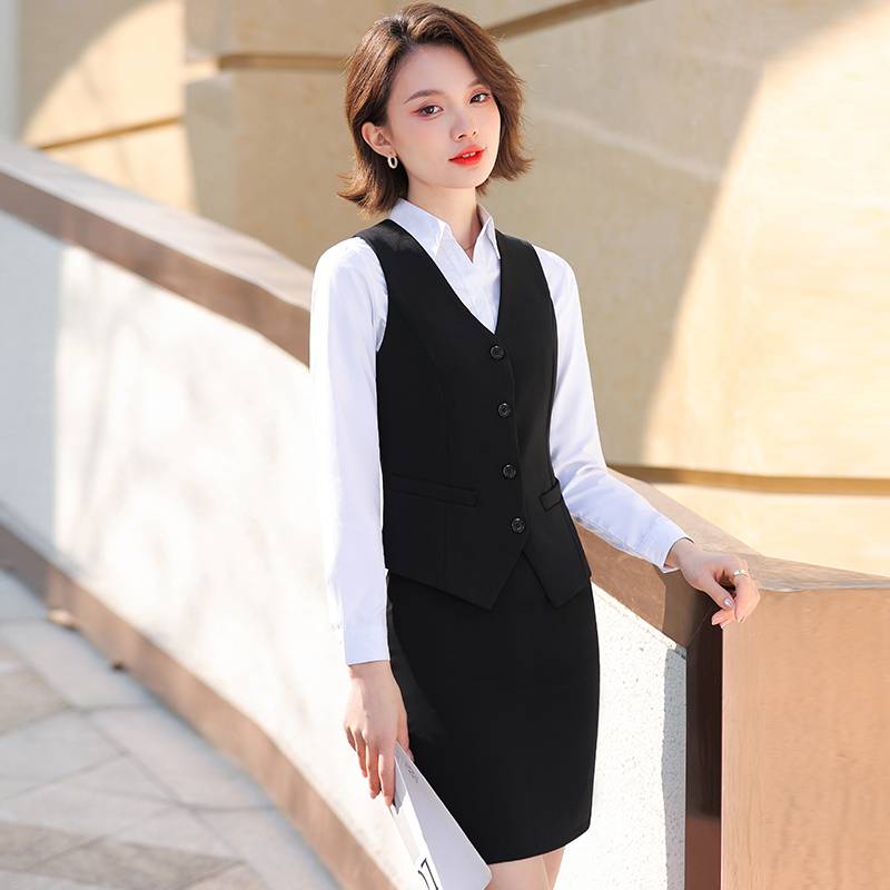 Black vest + shirt
